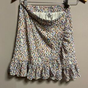Clara Colorful Ruffle Hem Skirt, size S